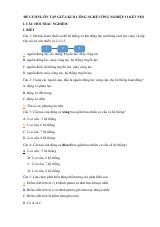 Đề cương ôn tập Giữa kì 2 Công nghệ Công nghiệp 11 năm 2025–2026 trường THPT Hàn Thuyên (Bắc Ninh)